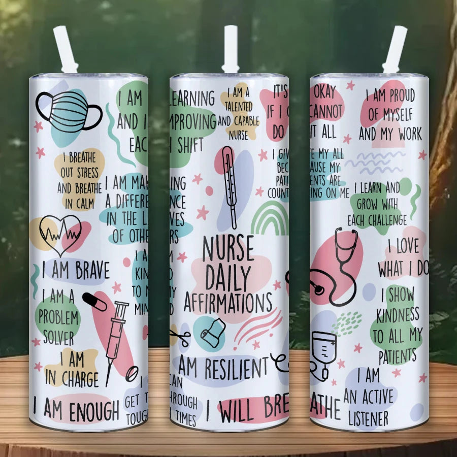 3d Print Tumblers Insulated Straight Water Cups Gift For Nurse