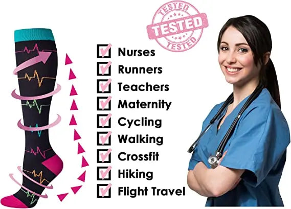 58 Styles Compression Socks Medical Nursing Stockings