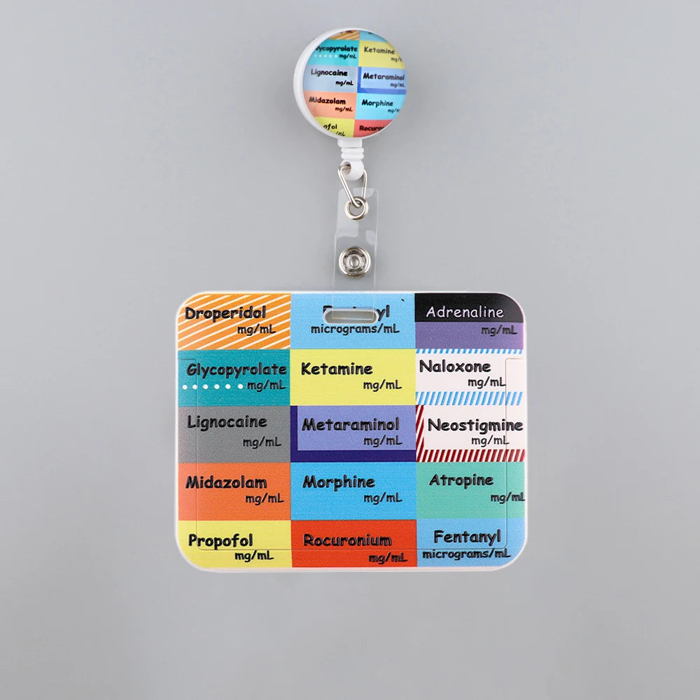 Grey's Anatomy Retractable Badge Holder Reel Nurse Exhibition Card Holder