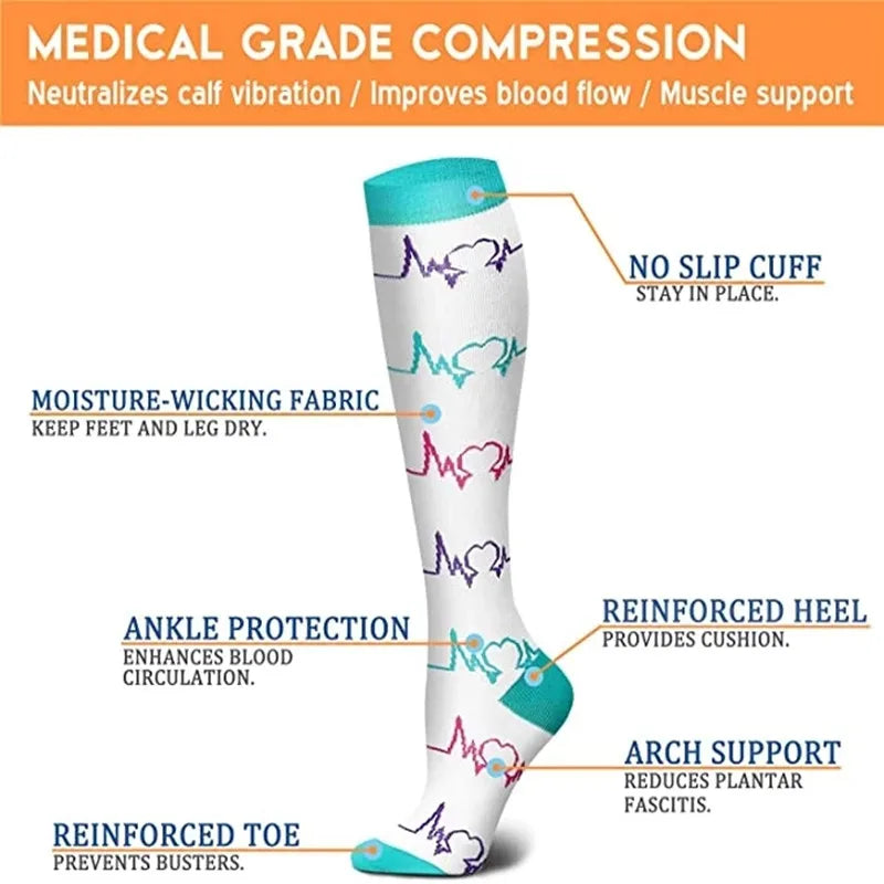 58 Styles Compression Socks Medical Nursing Stockings