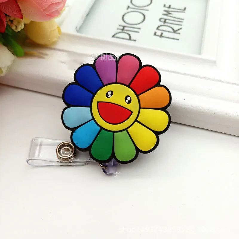 High Quality Silicone Retractable Nurse Badge Holder Clip