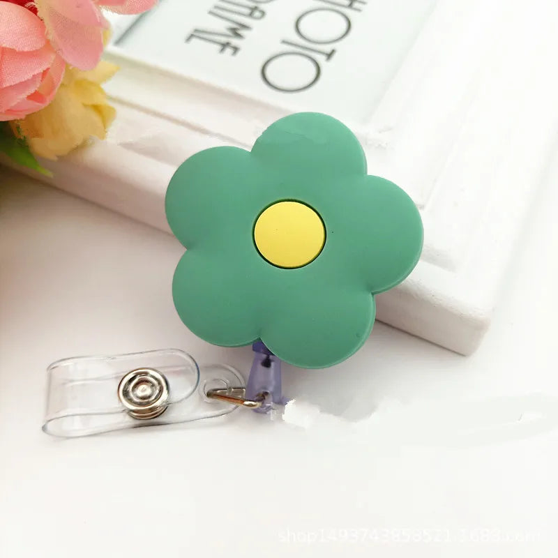 High Quality Silicone Retractable Nurse Badge Holder Clip