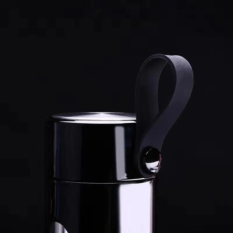 AIWILL Glass Water Bottle Portable double office cup