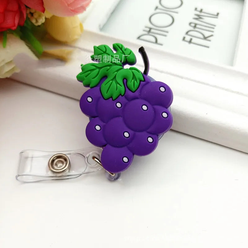 High Quality Silicone Retractable Nurse Badge Holder Clip