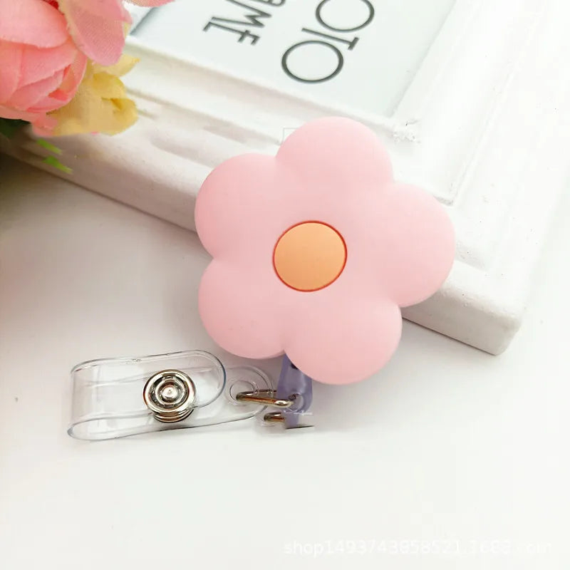 High Quality Silicone Retractable Nurse Badge Holder Clip