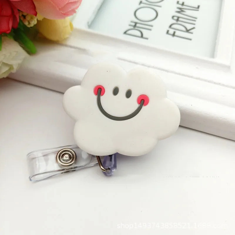 High Quality Silicone Retractable Nurse Badge Holder Clip
