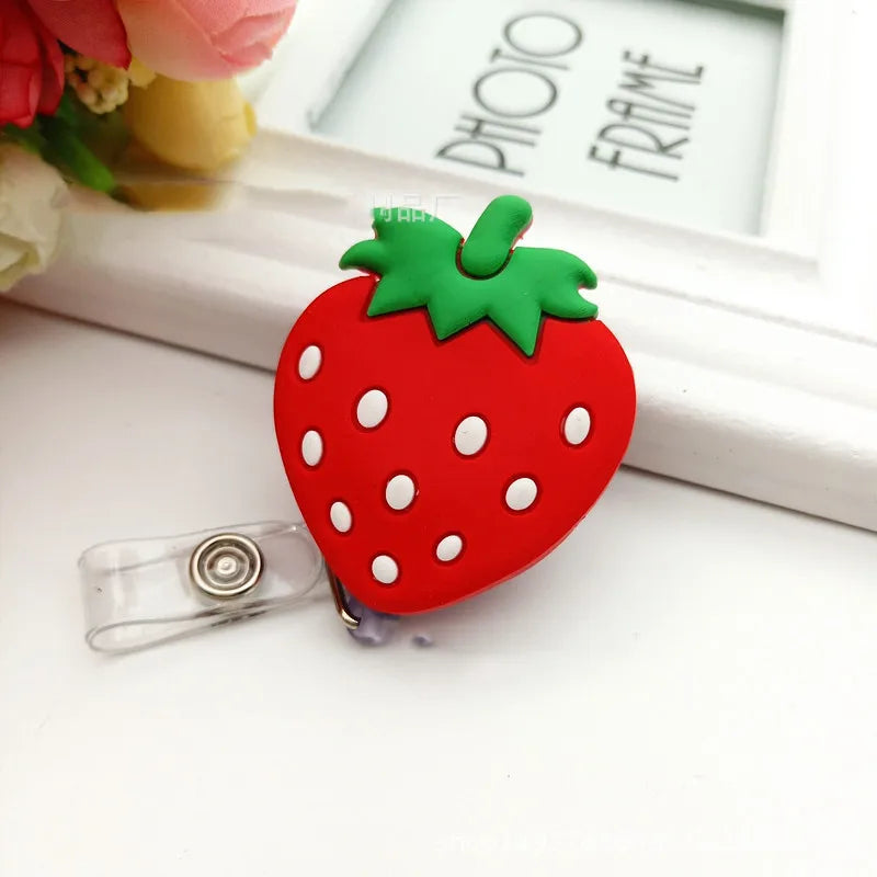 High Quality Silicone Retractable Nurse Badge Holder Clip