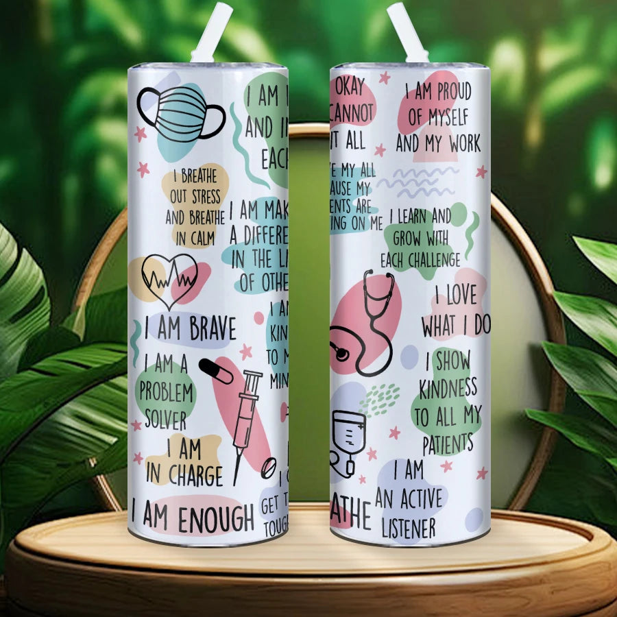 3d Print Tumblers Insulated Straight Water Cups Gift For Nurse