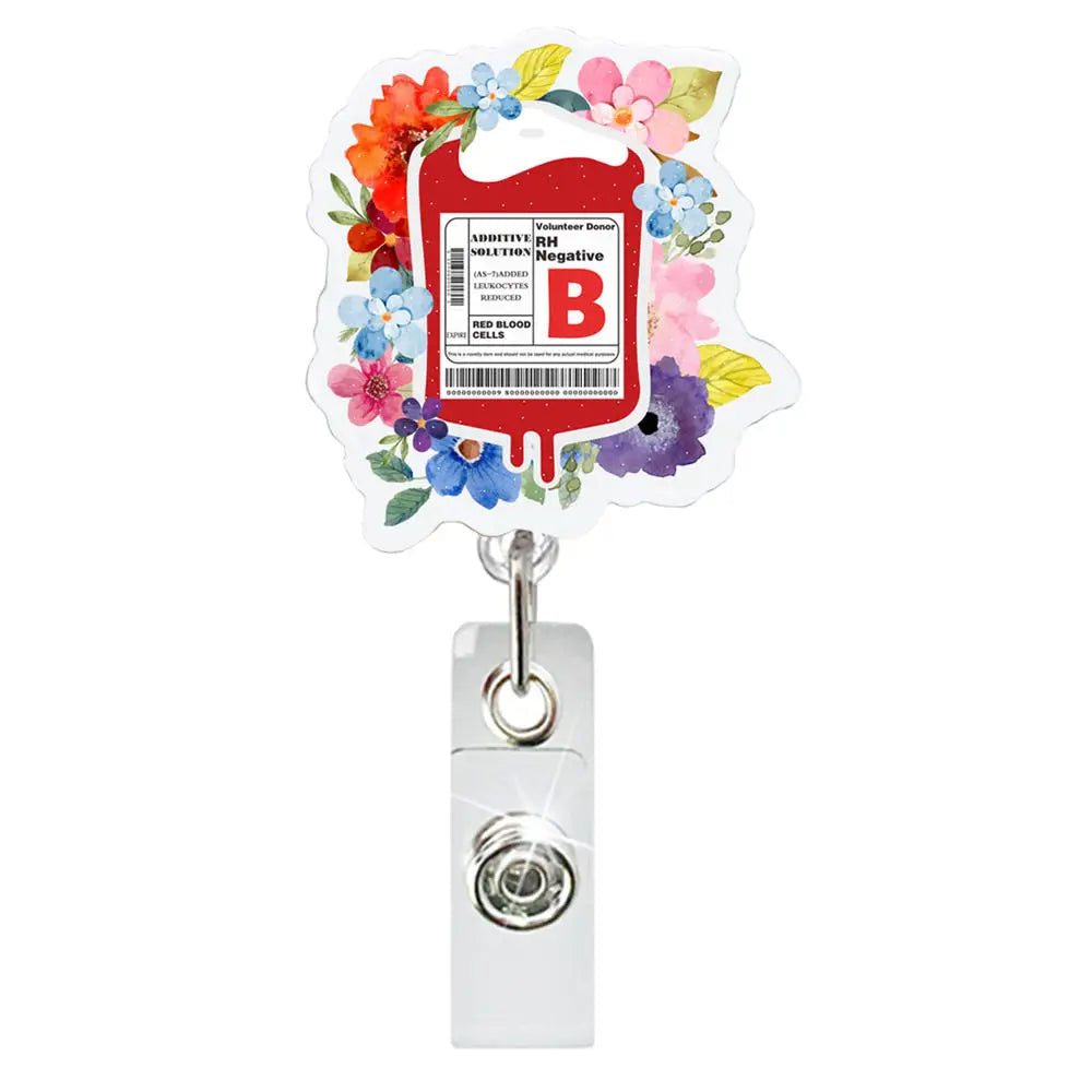 Retractable Badge Holder Nurse Doctor Id/Ic Work Card Holder Badge Clip Office Supplies