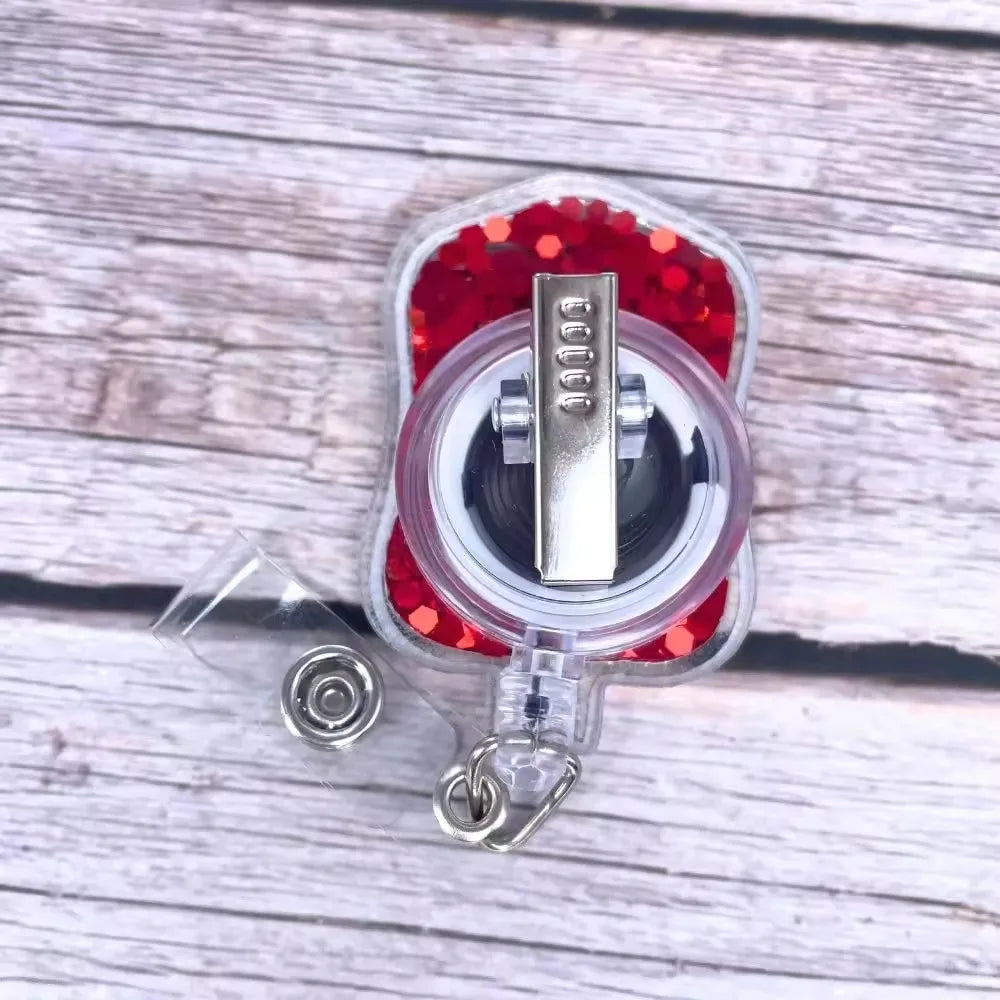 Retractable Badge Holder Nurse Doctor Id/Ic Work Card Holder Badge Clip Office Supplies