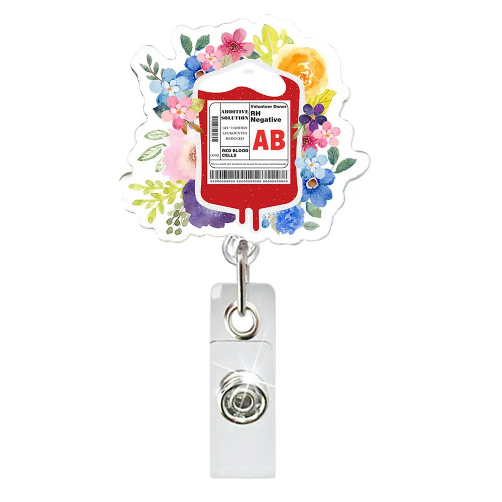 Retractable Badge Holder Nurse Doctor Id/Ic Work Card Holder Badge Clip Office Supplies