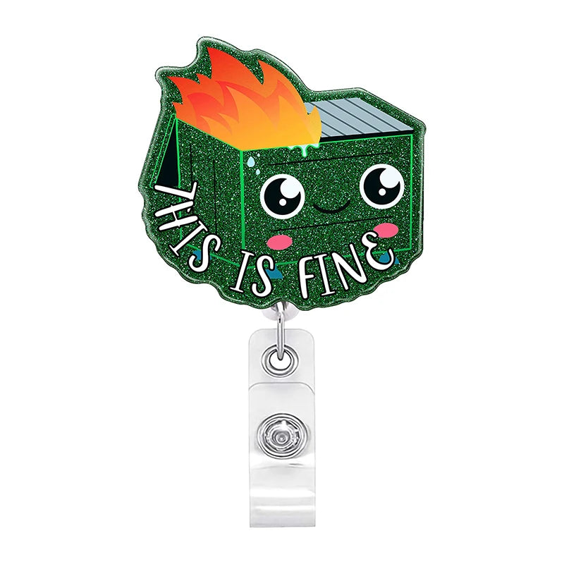 Sparkling Flame Fire Box Pin new Medical and Nurse Adhesive Badge