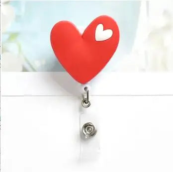 High Quality Silicone Retractable Nurse Badge Holder Clip