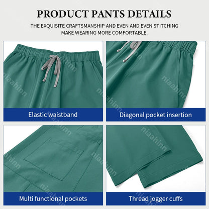 Medical Clothing for Men Hospital Uniform Scrub Suit Men Surgical Work Clothes