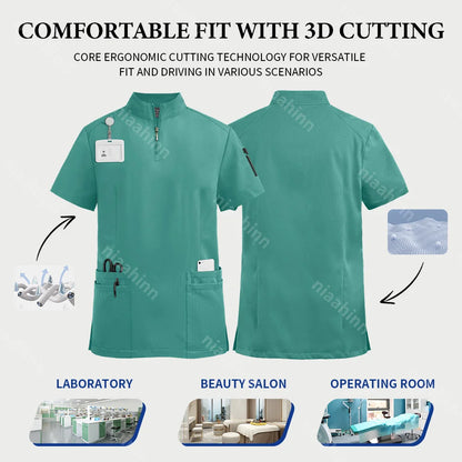 Medical Clothing for Men Hospital Uniform Scrub Suit Men Surgical Work Clothes