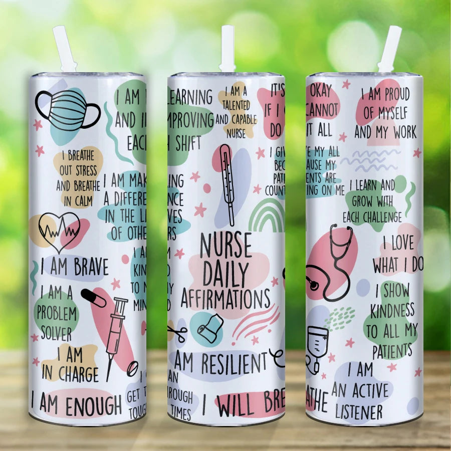 3d Print Tumblers Insulated Straight Water Cups Gift For Nurse
