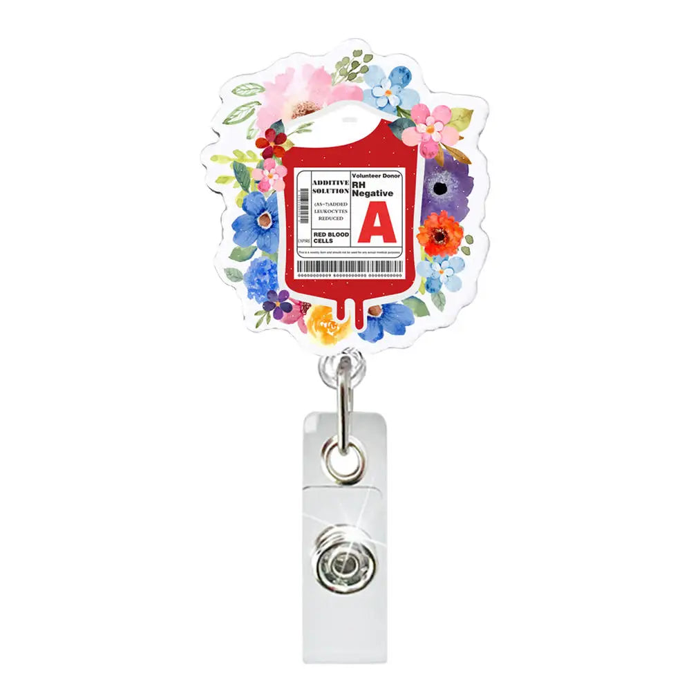 Retractable Badge Holder Nurse Doctor Id/Ic Work Card Holder Badge Clip Office Supplies