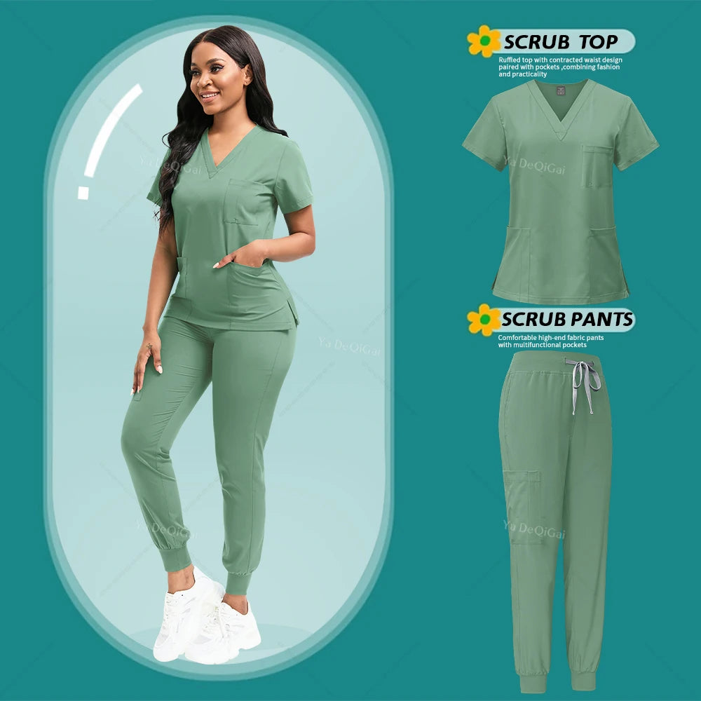 Newest Nursing White Doctor Nurse Uniforms Medical Clothing